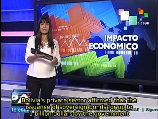 Bolivian private sector approves government bond issue