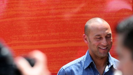 Derek Jeter promotes LUVO food truck in NYC