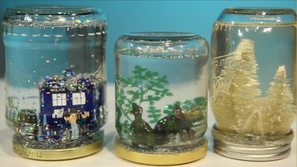 Mason Jar Snowglobe DIY