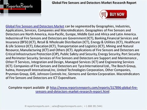 Global Fire Sensors and Detectors Market Forecasts and Competitive Analysis