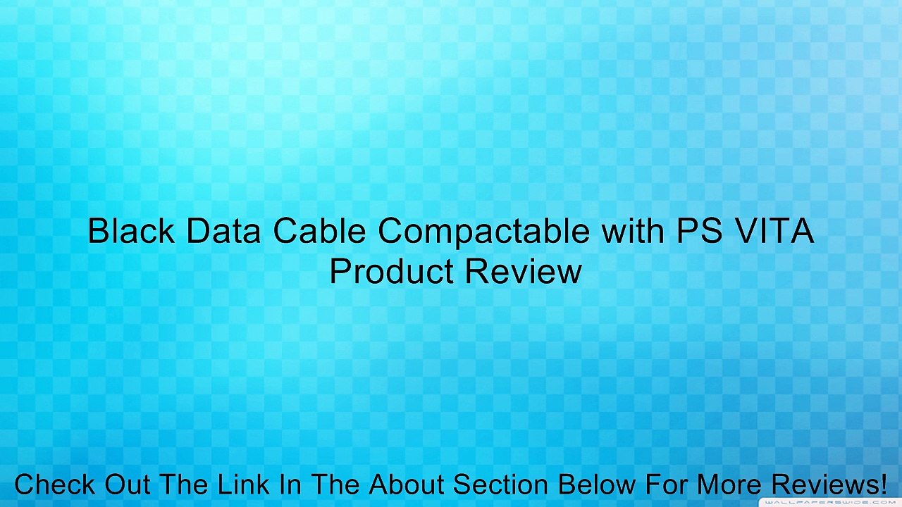Black Data Cable Compactable with PS VITA
