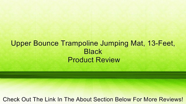 Upper Bounce Trampoline Jumping Mat, 13-Feet, Black