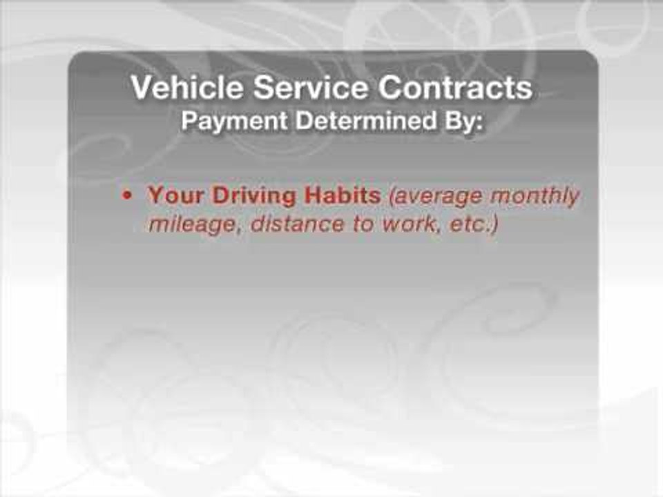 Vehicle Service Contracts