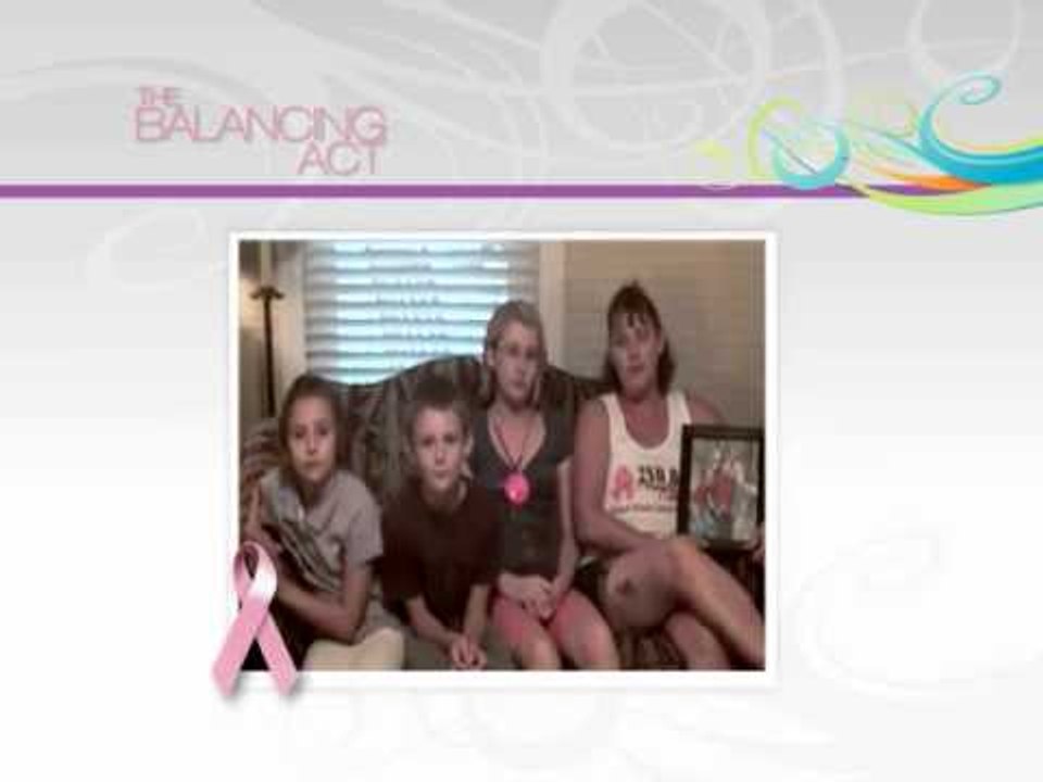 Tammy Page is joined by her three children as she speaks about her experience with breast cancer.