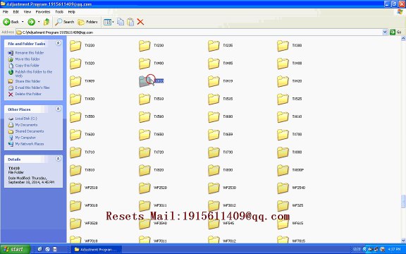 RESET EPSON Resets TX410 Adjustment Program resetter