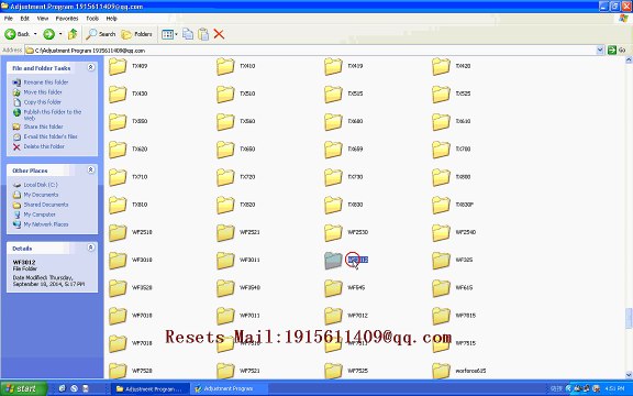 RESET EPSON Resets WF3012- Adjustment Program resetter