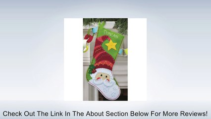 Santa Stocking Felt Applique Kit-19" Long Review