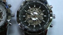 Men's Mechanical Watches Skeleton Watch New Style automatic Winner Brand Stainless Steel Band 01