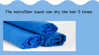 Goodbye Blowdryer! Hello Microfiber Towel