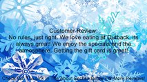 Outback Steakhouse Gift Card Review