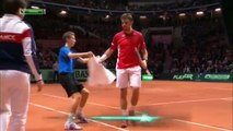 Jo-Wilfried Tsonga vs Stan Wawrinka 1-3  [Davis Cup] Final Highlights