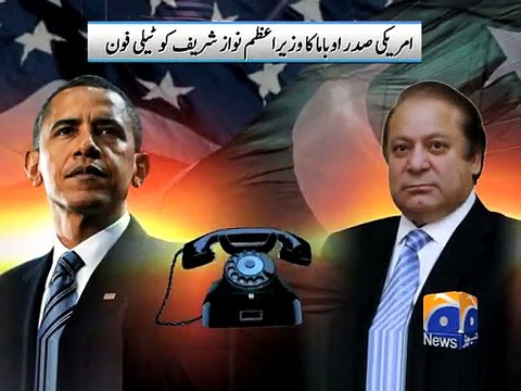 Obama telephones Nawaz Sharif-22 Nov 2014