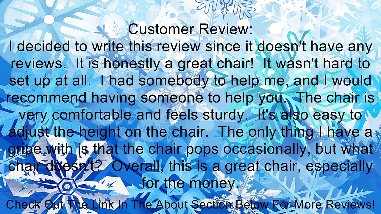 WorkSmart High Back Faux Leather Manager's Chair Review