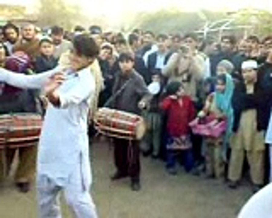 Afghan young boy dance on afghani music
