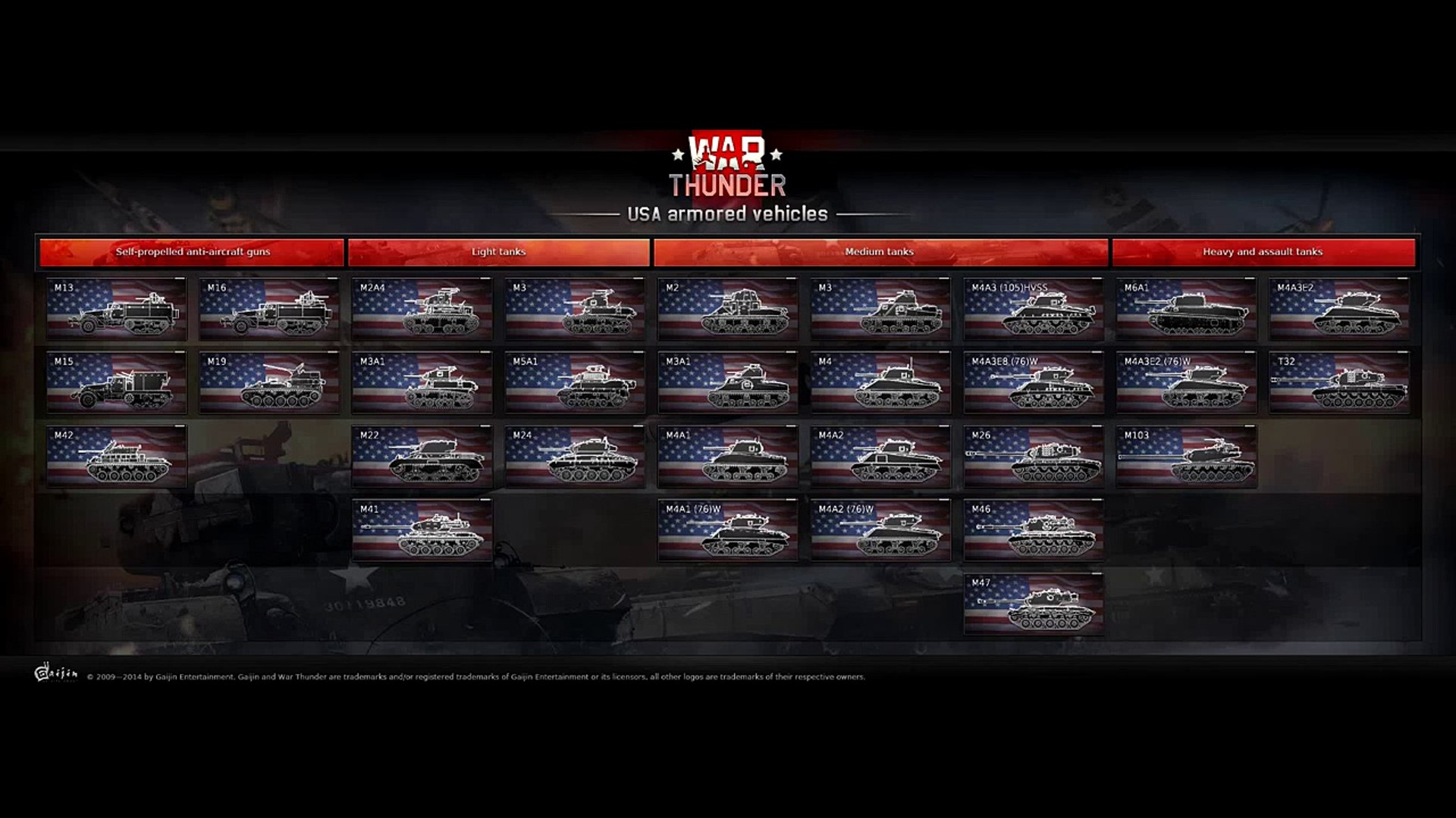 War Thunder New American Tanks Coming In Patch 1 45 American Tank Tech Tree Release Video Dailymotion