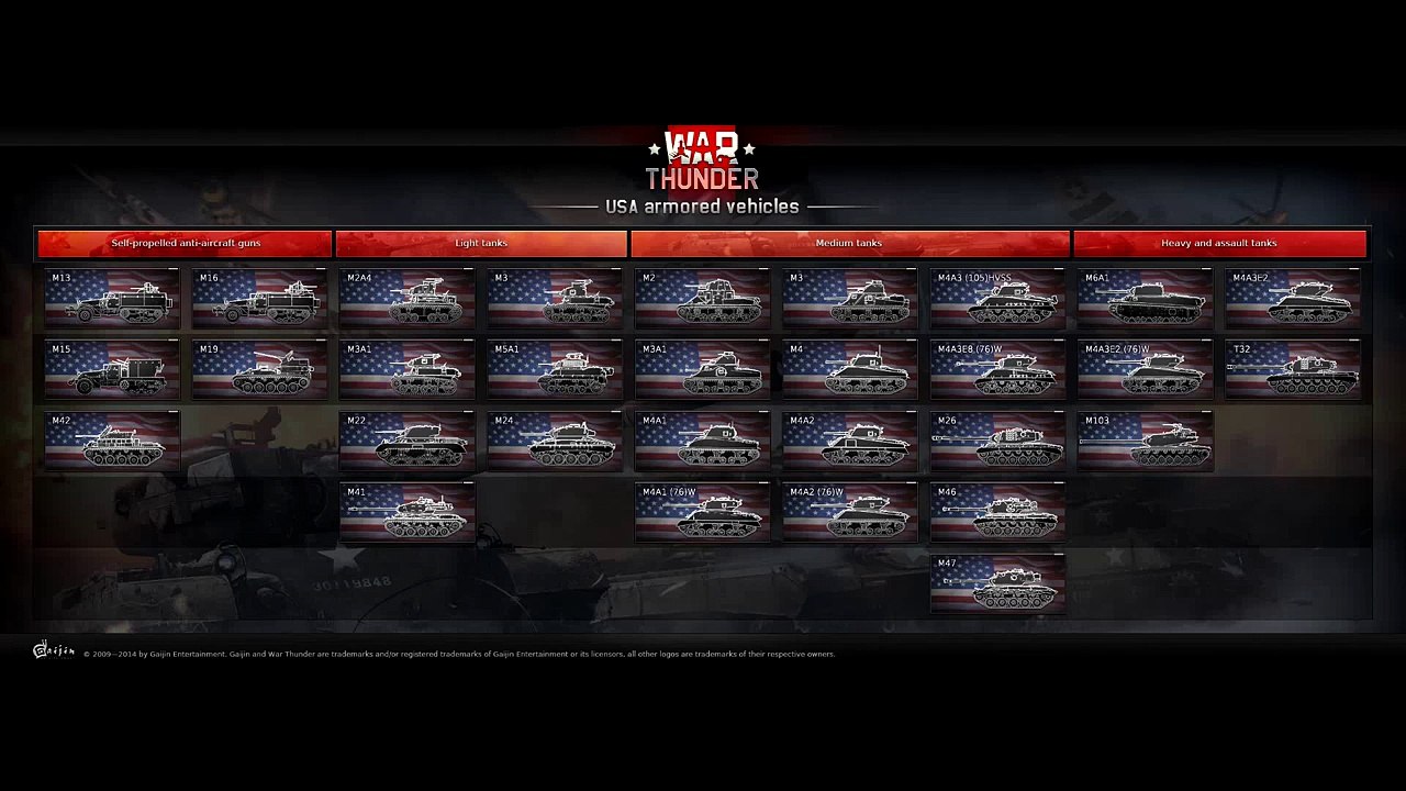 War Thunder - New American Tanks Coming in Patch 1.45!  (American Tank Tech Tree Release!)