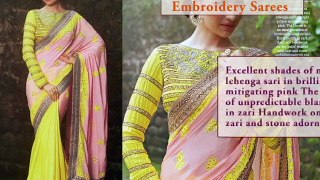 Buy Stylish Embroidery Sarees Online - highlifefashion