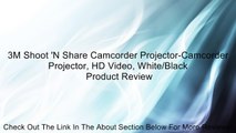 3M Shoot 'N Share Camcorder Projector-Camcorder Projector, HD Video, White/Black Review