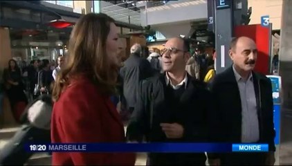 Valérie Boyer - Arrivée des Chrétiens d'Orient à Marseille (Fr3 21-11-14)