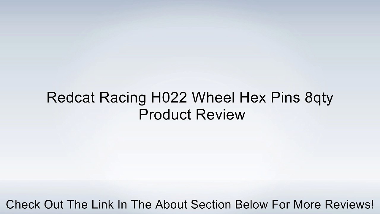 Redcat Racing H022 Wheel Hex Pins 8qty Review