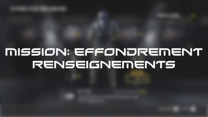 Intel Advanced Warfare - Mission 11 effondrement