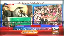 Shaikh Rasheed addresses supporters at Gujranwala rally