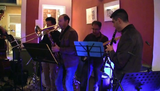 20141121 apero Jazz Alizés formation 125 à la noire aquarelle Ton Van Meesche Lejazzetlà