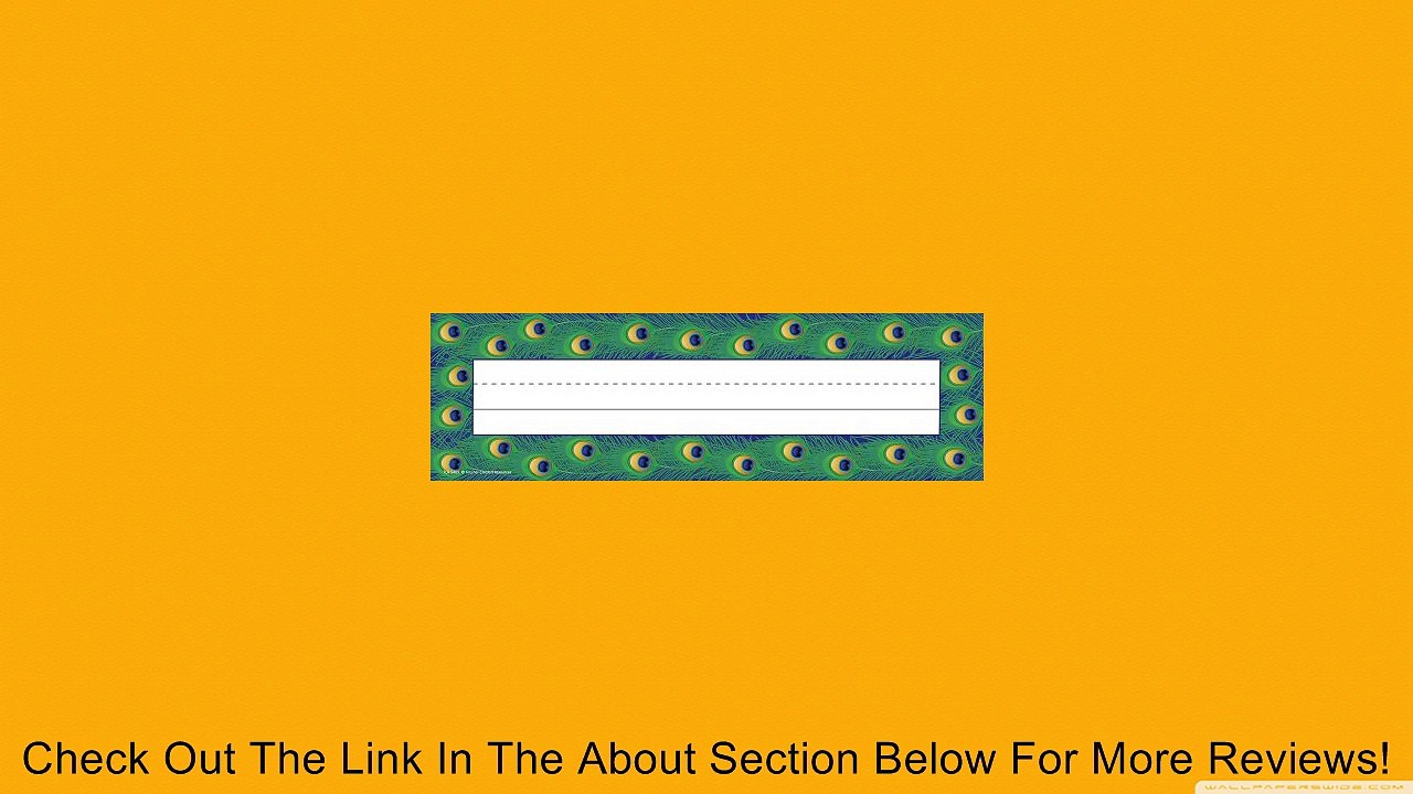 Peacock Name Plate Review