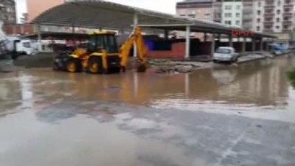 Samsun'da Sağanak Yağış Etkili Oldu 2