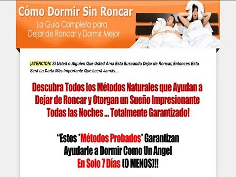 Como Dormir Sin Roncar