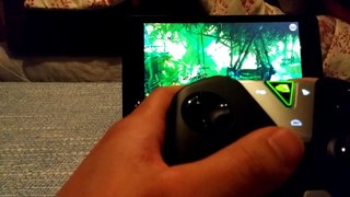 Nvidia Shield vidéo du Jeu Trine 2 avec la Wireless Controller.