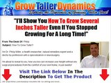 Review Of Grow Taller Dynamics Bonus   Discount