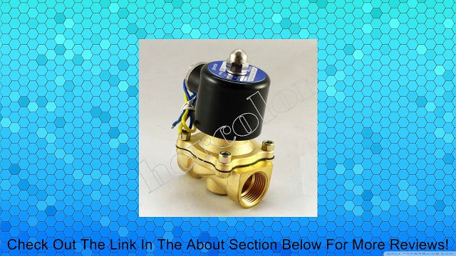 3/4 12V DC Electric Solenoid Valve Water Gas Diesel Review