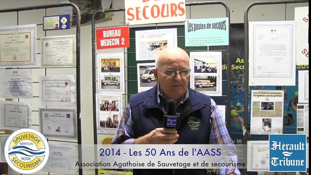 AGDE - 2014 - Les 50 ans de l'Association, Agathoise de Sauvetage et de Secourisme avec Serge FONTA par Didier DENESTEBE