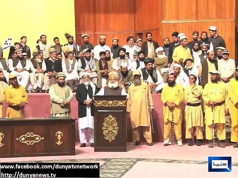 Dunya News - Grand tribal jirga by JUIF demands conclusion of army operation in NWA