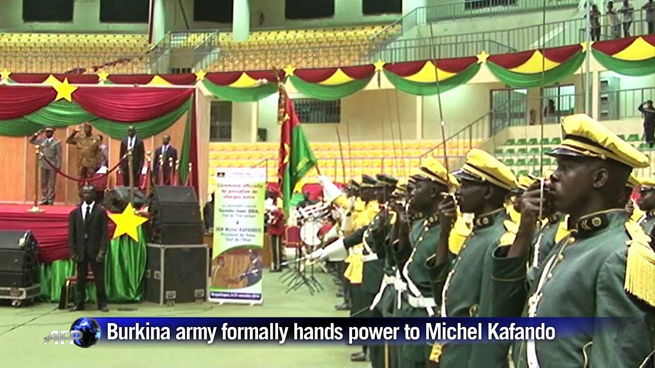 Burkina army strongman hands power to civilian leader