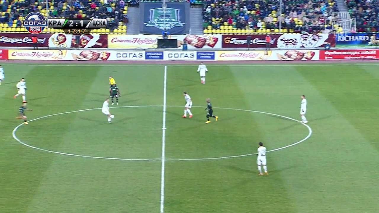 Краснодар - ЦСКА 14 тур 1 тайм