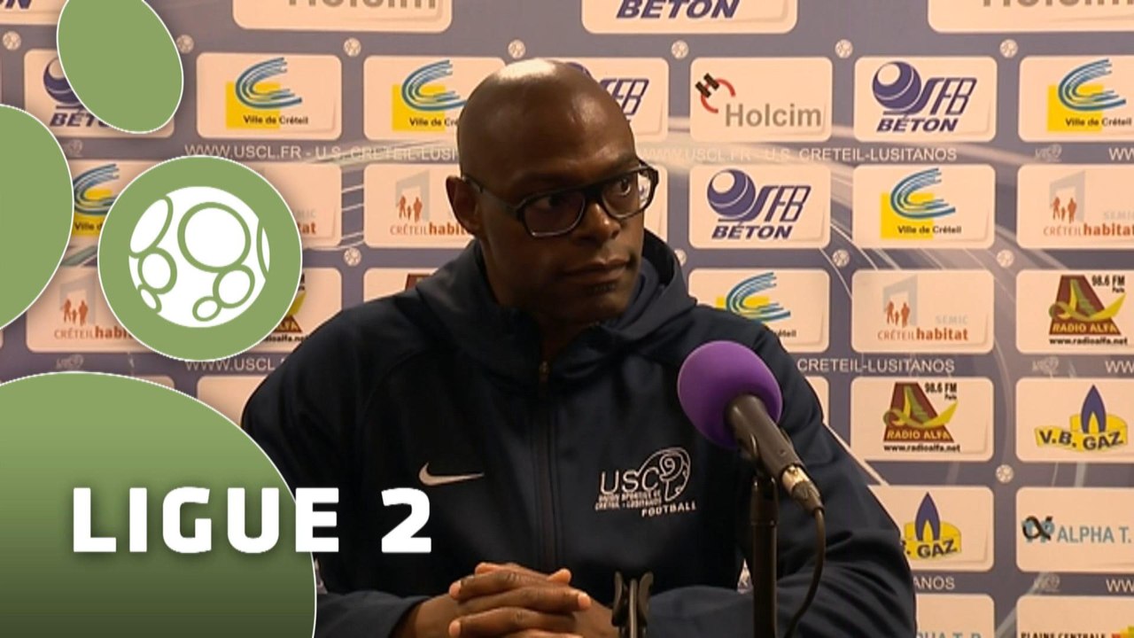 Conférence de presse US Créteil-Lusitanos - Nîmes Olympique (2-0) :  (USCL) - José  PASQUALETTI (NIMES) - 2014/2015