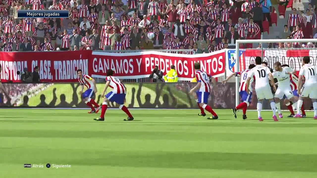 GAMEPLAY PES 2015- Real Madrid - Atletico de Madrid %23Mejores Jugadas %28PS4%29