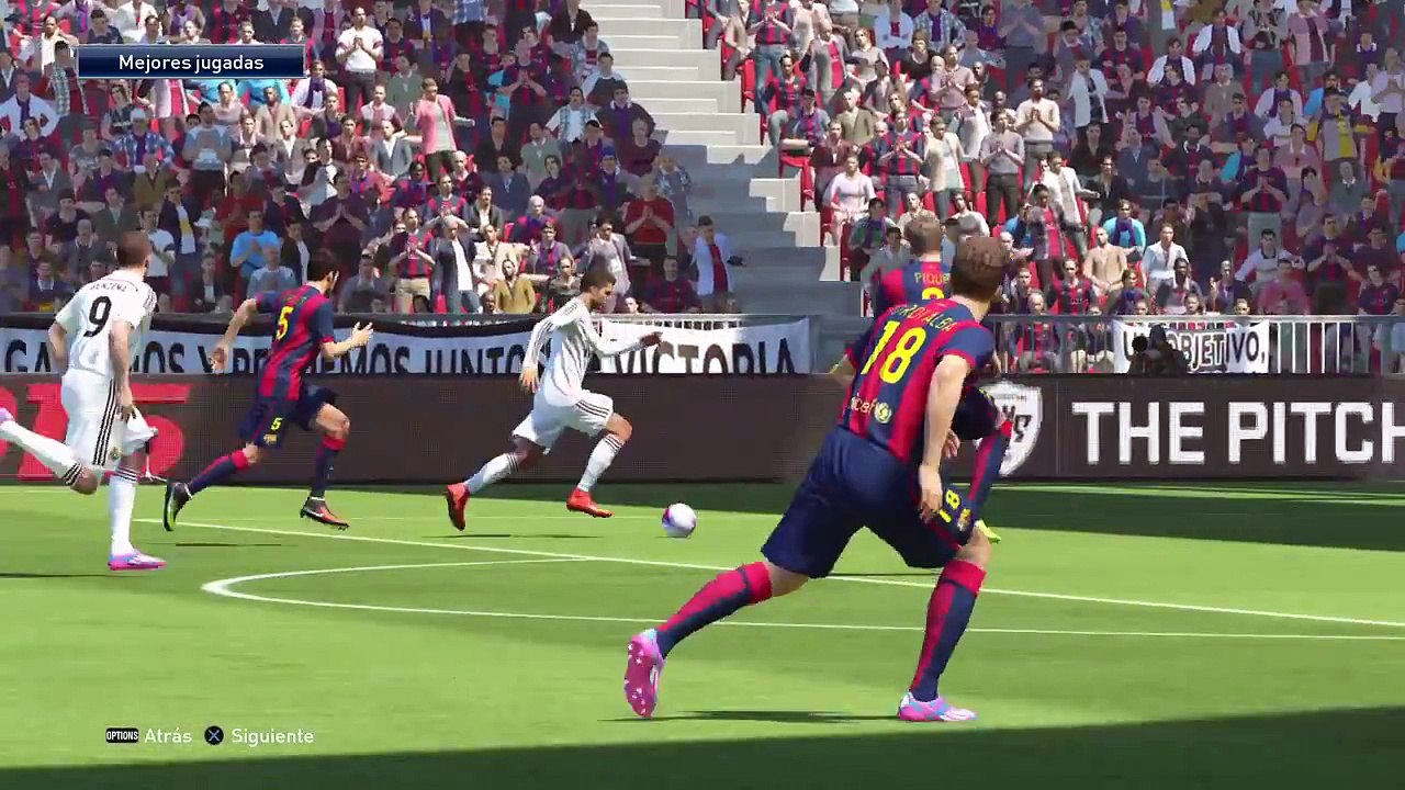 GAMEPLAY PES 2015- Real Madrid - Barcelona %23Mejores Jugadas %28PS4%29