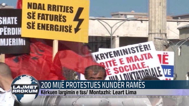 200 MIJË PROTESTUES KUNDËR RAMËS