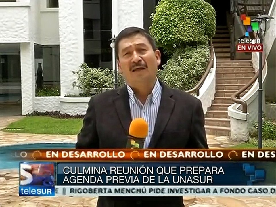 Concluye reunión que prepara agenda previa de la UNASUR
