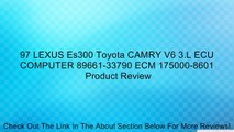 97 LEXUS Es300 Toyota CAMRY V6 3.L ECU COMPUTER 89661-33790 ECM 175000-8601 Review