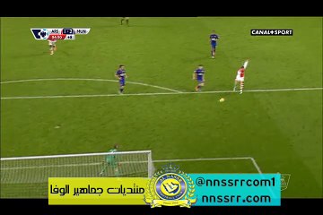 هدف تقليص النتيجة لصالح ارسنال ضد مانشيستر الاول 1-2