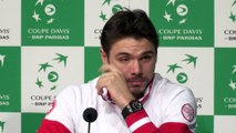 Coupe Davis 2014 - Federer et Wawrinka radieux face à la presse