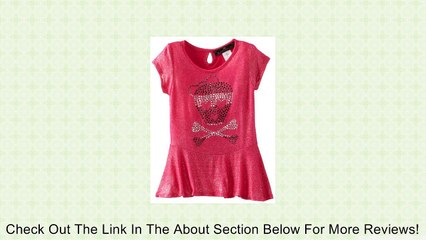 Almost Famous Little Girls' Peplum Top, Fuchsia, 6X/Large Review