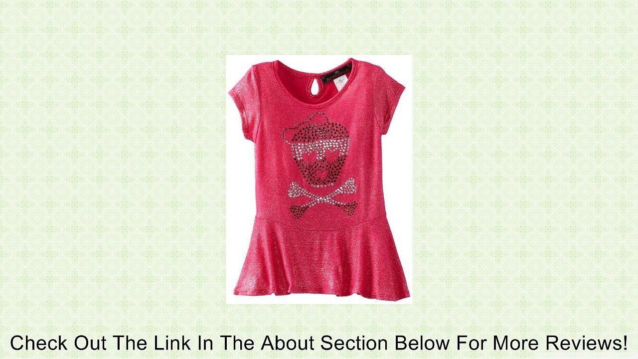 Almost Famous Little Girls' Peplum Top, Fuchsia, 6X/Large Review