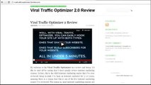 Viral Traffic Optimizer 2.0 Members Area Software In Action By Dan Brock