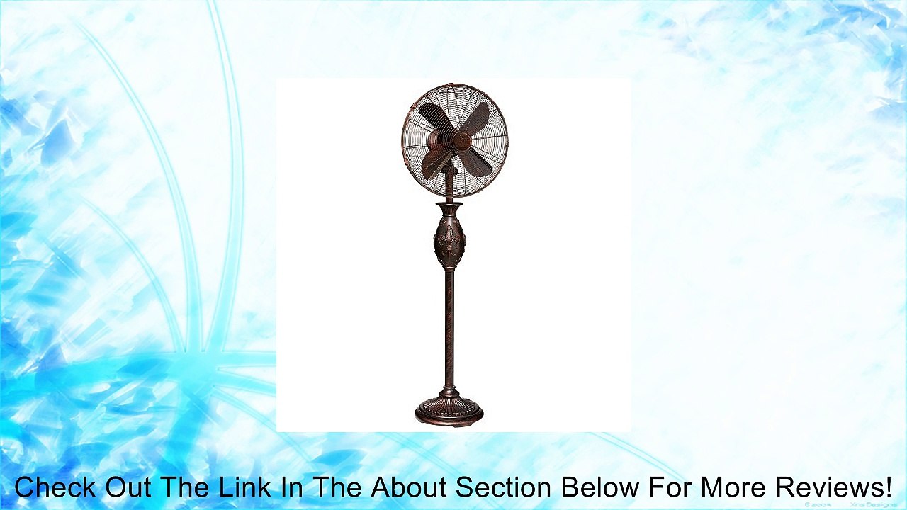 Deco Breeze DBF0611 Fleur De Lis Floor Fan, Copper, 16-Inch Review