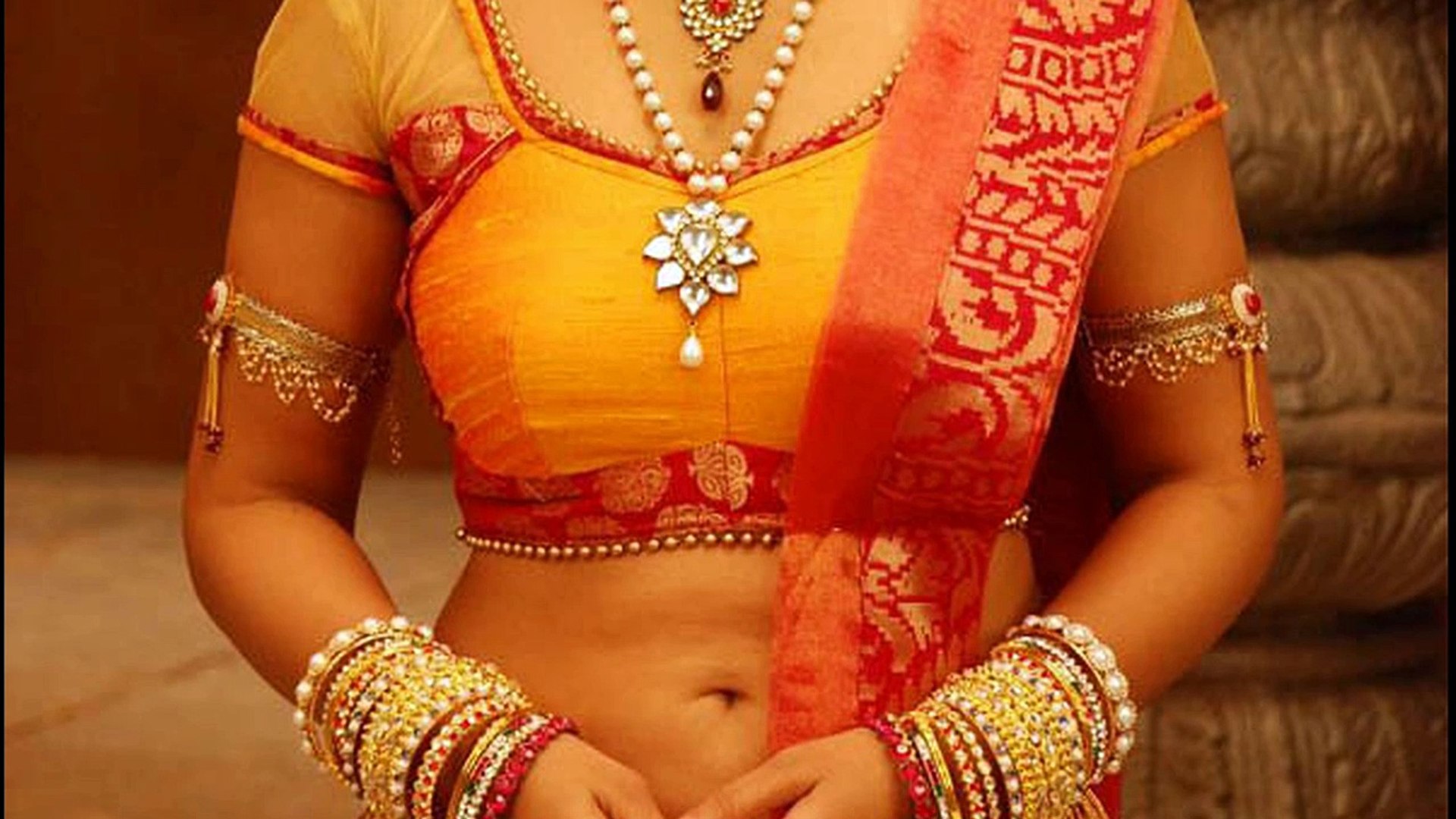The alluring dip of her navel